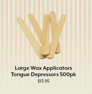 WAX APPLICATORS LARGE 500PK - Tongue Depressors - Professional Salon Brands