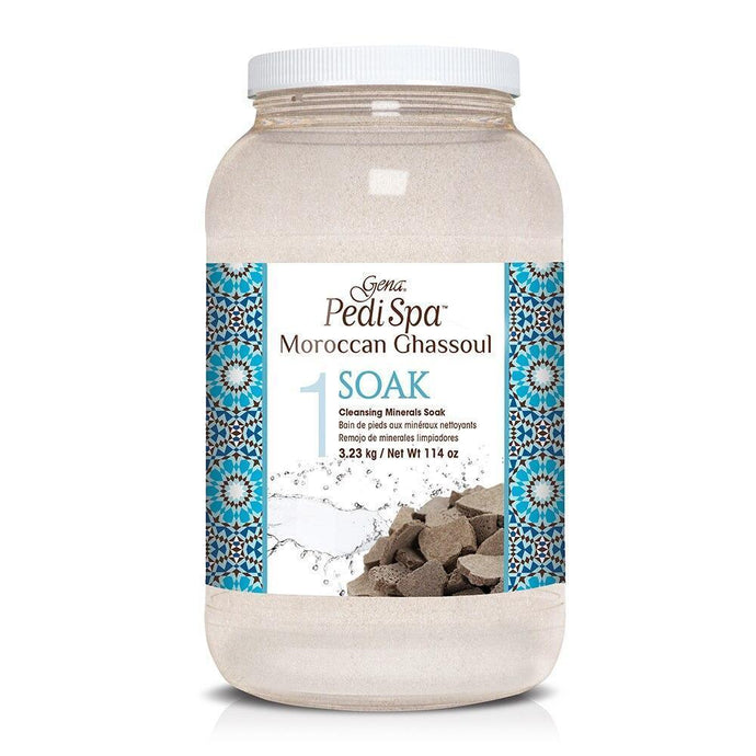 Gena Pedi Spa Moroccan Ghassoul Cleansing Mineral Soak 3.23Kg - Professional Salon Brands