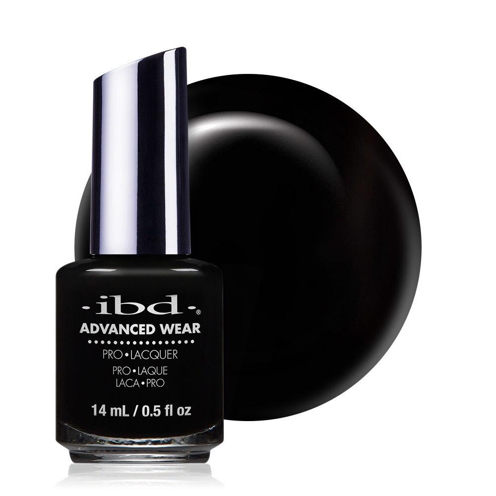 ibd Advanced Wear Lacquer 14ml - Black Lava - Professional Salon Brands