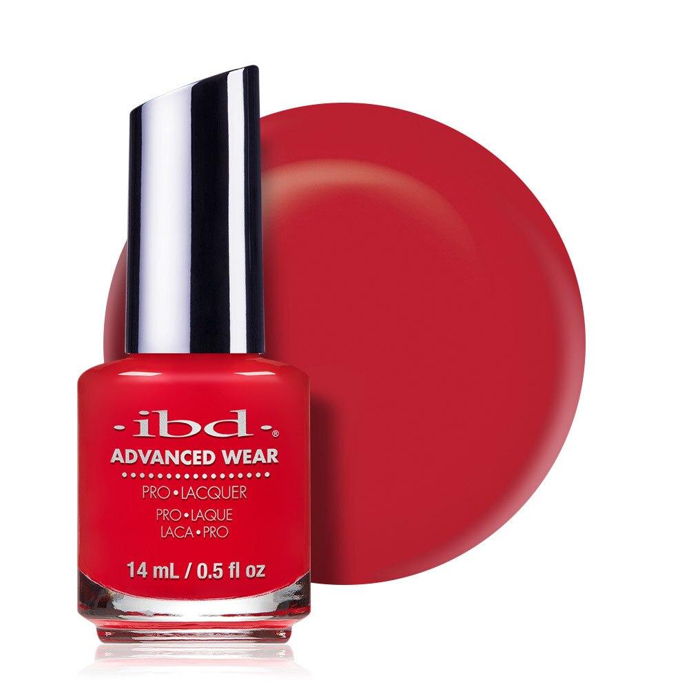 ibd Advanced Wear Lacquer 14ml - Lucky Red - Professional Salon Brands