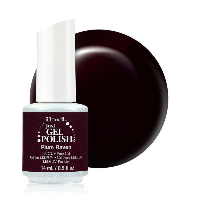 ibd Just Gel Polish 14ml - Plum Raven - Professional Salon Brands