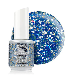 ibd Just Gel Polish 14ml - Sapphire & Ice (Glitter) - Professional Salon Brands