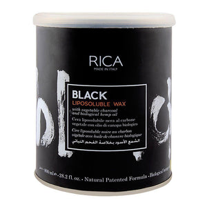 Rica Liposoluble Wax 800ml - Black Hemp - Professional Salon Brands