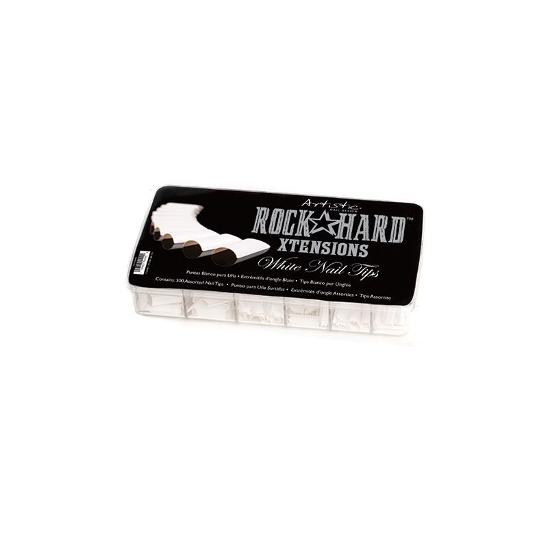 Artistic Rock Hard Xtensions - White 500 Count - Professional Salon Brands