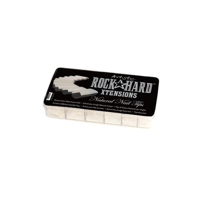 Artistic Rock Hard Xtensions - Natural 500 Count - Professional Salon Brands